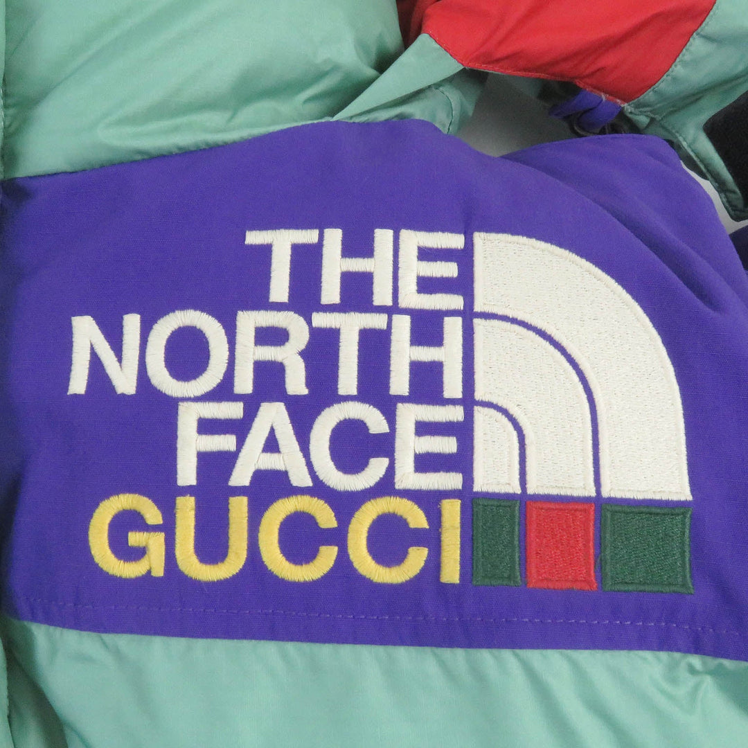 GUCCI Down jacket 663895 Main: 100% nylon, Filling: 85% down, Filling: 15% feather, Part: polyurethane, Part: polyester multicolor mens S Used Authentic