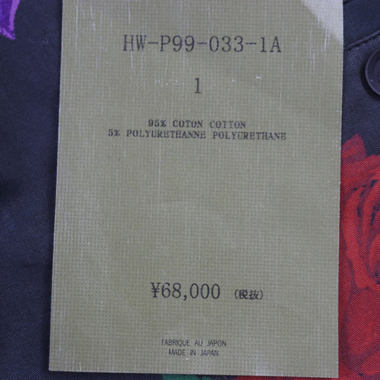 BLACK Scandal Yohji Yamamoto Pants HW-P99-033 Main: 95% cotton, Main: 5% polyurethane black mens 1 Used Authentic