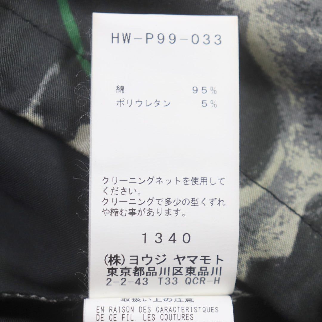 BLACK Scandal Yohji Yamamoto Pants HW-P99-033 Main: 95% cotton, Main: 5% polyurethane black mens 1 Used Authentic