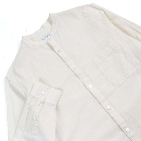Yohji Yamamoto POUR HOMME Long sleeve shirt HZ-B28-046 Main: 100% cotton natural mens 2 Used Authentic