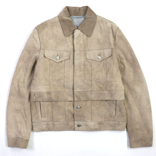 Dior HOMME leather jacket 283L417A0591 Outer: 100% sheepskin, Lining: 100% cupra, Part: 100% cowhide beige mens 50 Used Authentic