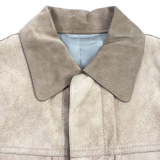 Dior HOMME leather jacket 283L417A0591 Outer: 100% sheepskin, Lining: 100% cupra, Part: 100% cowhide beige mens 50 Used Authentic