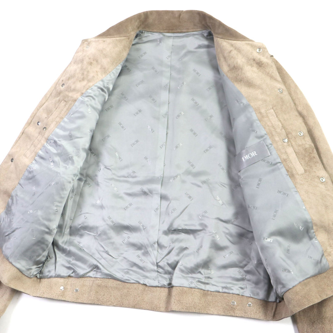 Dior HOMME leather jacket 283L417A0591 Outer: 100% sheepskin, Lining: 100% cupra, Part: 100% cowhide beige mens 50 Used Authentic