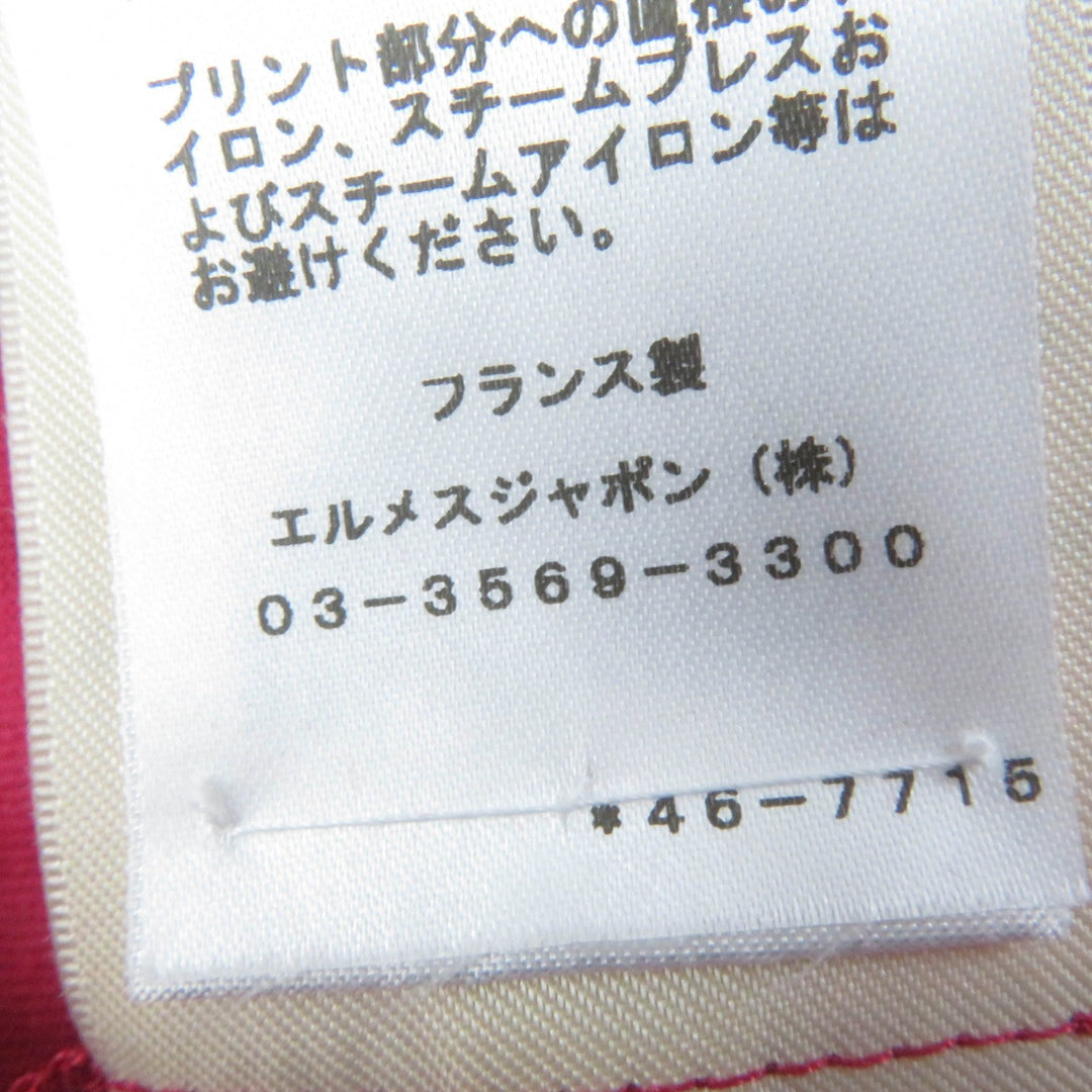 HERMES one piece Main: 100% cotton Pink type DELLA CAVALLERIA Women 34 Used Authentic