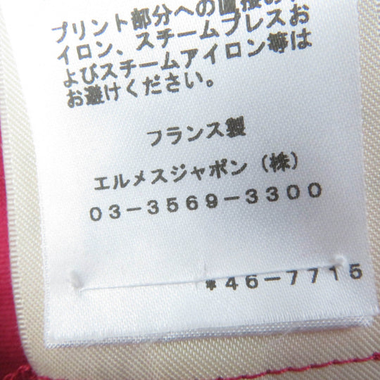 HERMES one piece Main: 100% cotton Pink type DELLA CAVALLERIA Women 34 Used Authentic