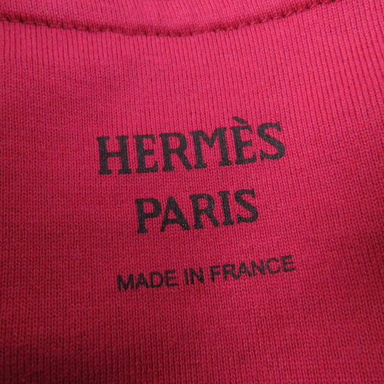 HERMES one piece Main: 100% cotton Pink type DELLA CAVALLERIA Women 34 Used Authentic