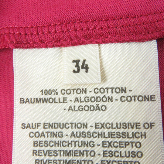 HERMES one piece Main: 100% cotton Pink type DELLA CAVALLERIA Women 34 Used Authentic