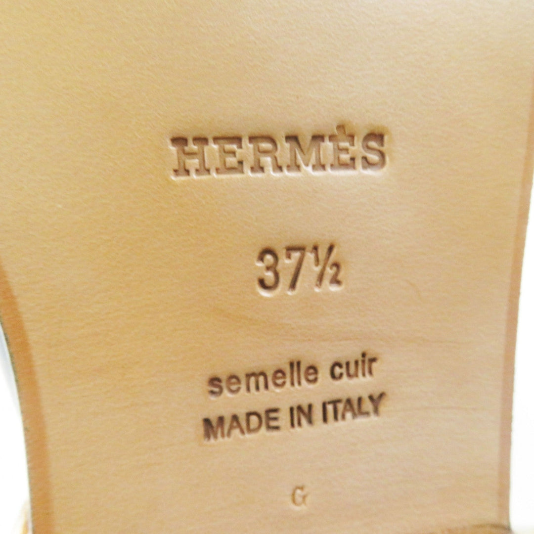 HERMES Knee-high boots Main: Leather black Women 37 1/2 Used Authentic