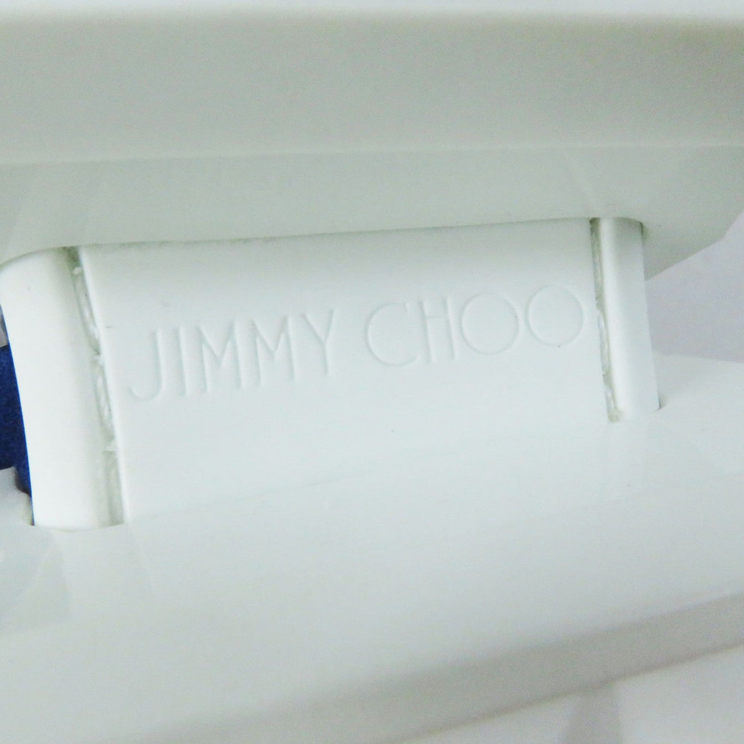 JIMMY CHOO sneakers Main: Calf leather, Part: Velour Cobalt Neon Orange DIAMOND Women 36 Used Authentic