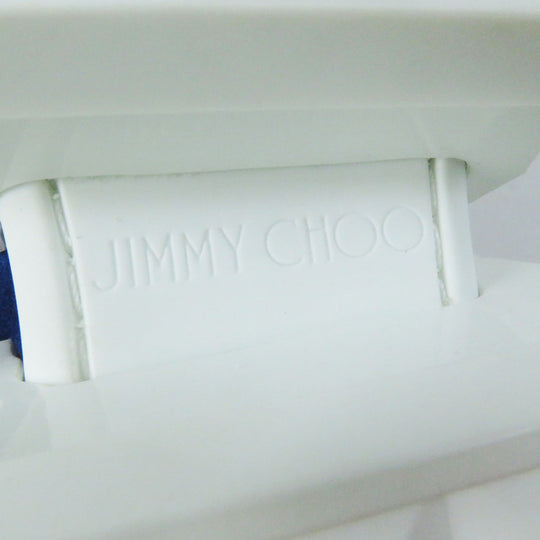 JIMMY CHOO sneakers Main: Calf leather, Part: Velour Cobalt Neon Orange DIAMOND Women 36 Used Authentic