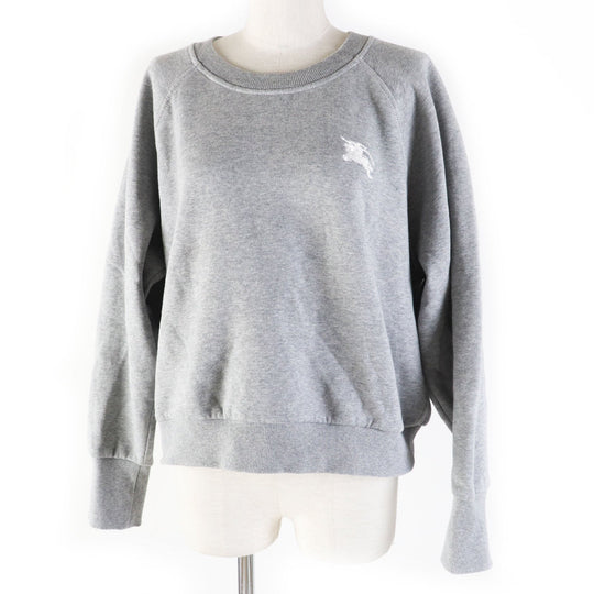 BURBERRY sweat 8035615 Main: 80% cotton, Main: 20% polyester, Part: 98% cotton, Part: 2% polyurethane gray Women XL Used Authentic