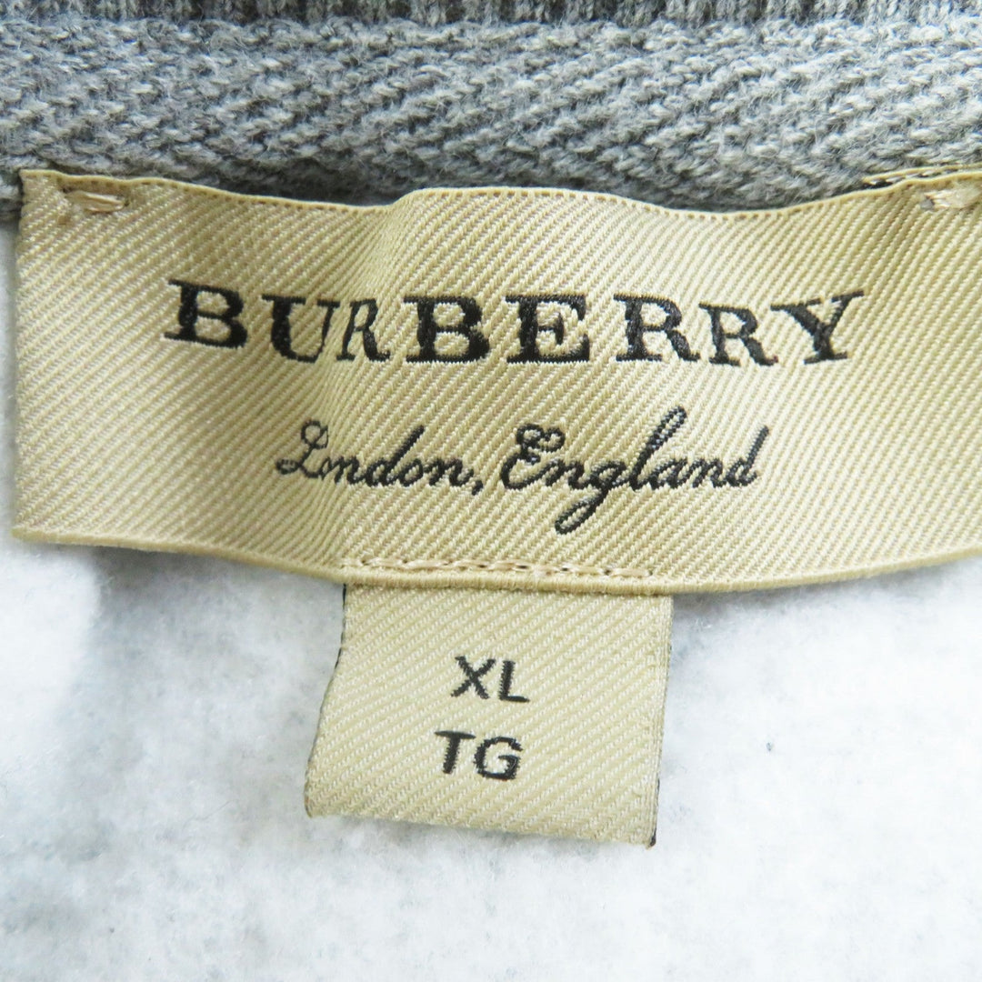 BURBERRY sweat 8035615 Main: 80% cotton, Main: 20% polyester, Part: 98% cotton, Part: 2% polyurethane gray Women XL Used Authentic