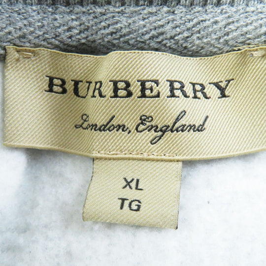 BURBERRY sweat 8035615 Main: 80% cotton, Main: 20% polyester, Part: 98% cotton, Part: 2% polyurethane gray Women XL Used Authentic