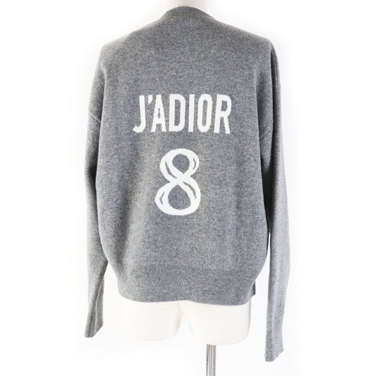 Christian Dior knit 924S55AM009 Main: 97% cashmere, Main: 2% nylon, Main: 1% polyurethane gray JA DIOR 8 Women 42 Used Authentic