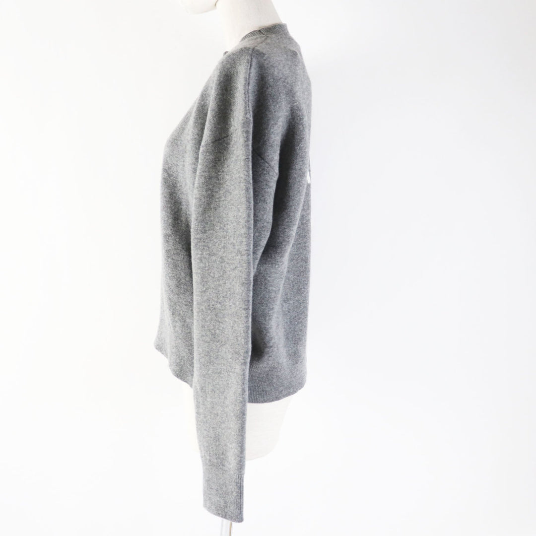 Christian Dior knit 924S55AM009 Main: 97% cashmere, Main: 2% nylon, Main: 1% polyurethane gray JA DIOR 8 Women 42 Used Authentic