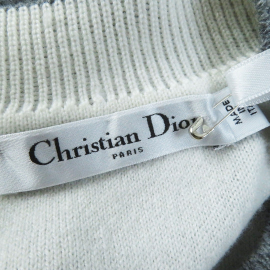 Christian Dior knit 924S55AM009 Main: 97% cashmere, Main: 2% nylon, Main: 1% polyurethane gray JA DIOR 8 Women 42 Used Authentic