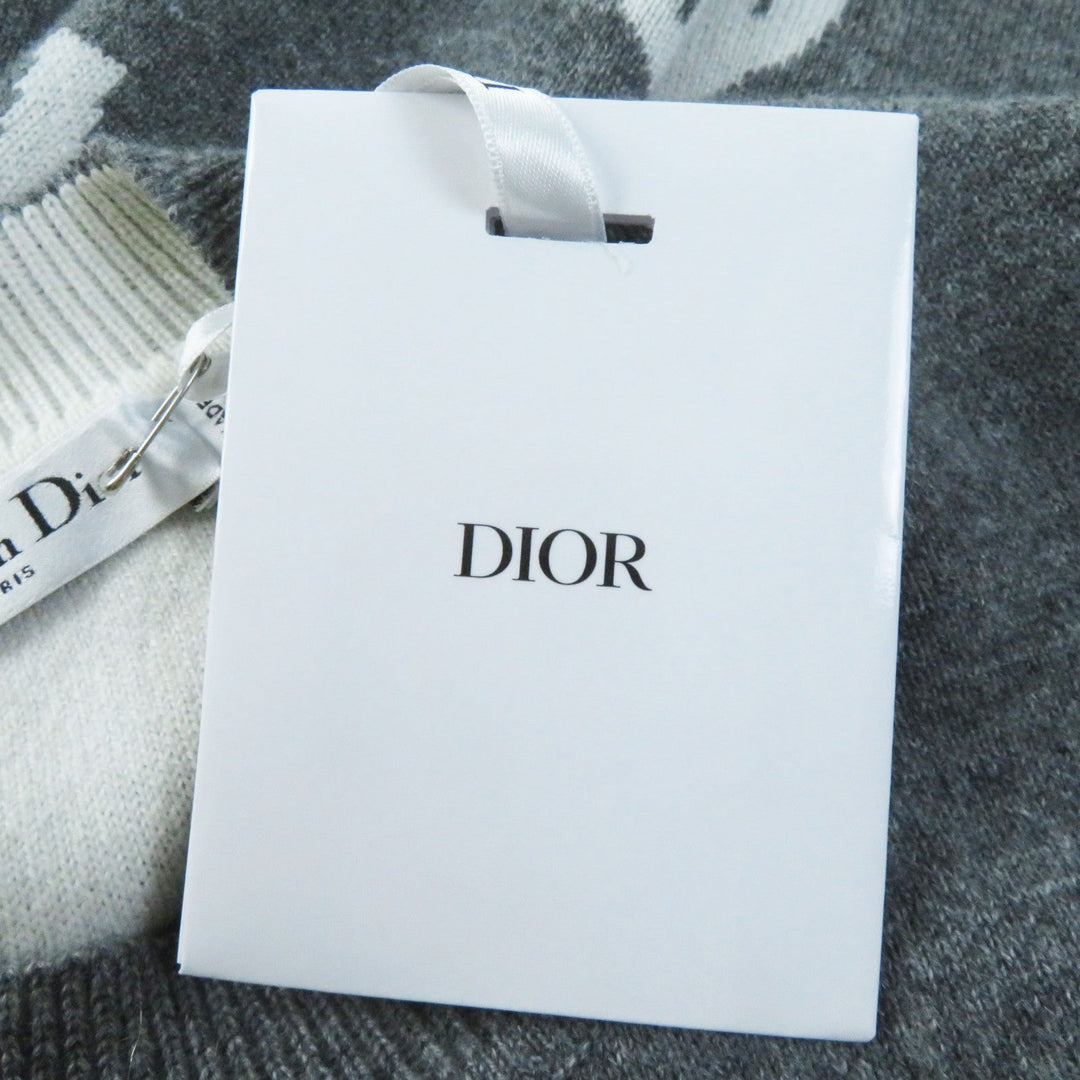 Christian Dior knit 924S55AM009 Main: 97% cashmere, Main: 2% nylon, Main: 1% polyurethane gray JA DIOR 8 Women 42 Used Authentic