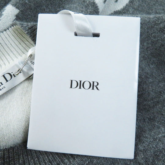 Christian Dior knit 924S55AM009 Main: 97% cashmere, Main: 2% nylon, Main: 1% polyurethane gray JA DIOR 8 Women 42 Used Authentic