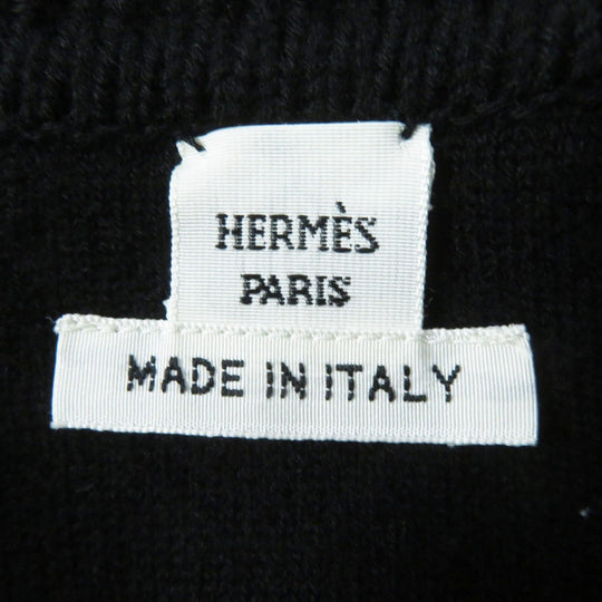 HERMES Blouson 3H2204D2 Main: 88% wool, Main: 10% cashmere, Main: 2% polyurethane, Part: 88% wool, Part: 10% cashmere Black Grey/Black Women 34 Used Authentic