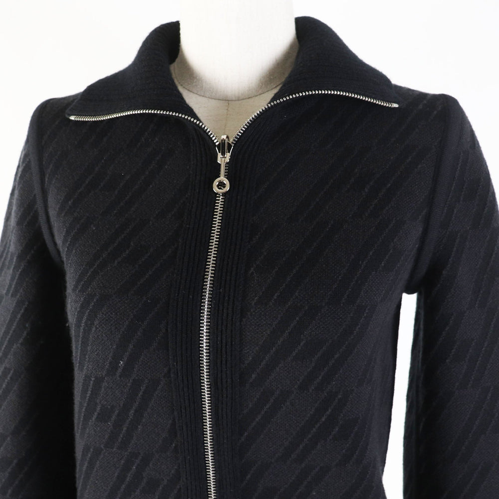 HERMES Blouson 3H2204D2 Main: 88% wool, Main: 10% cashmere, Main: 2% polyurethane, Part: 88% wool, Part: 10% cashmere Black Grey/Black Women 34 Used Authentic