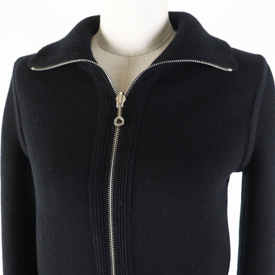 HERMES Blouson 3H2204D2 Main: 88% wool, Main: 10% cashmere, Main: 2% polyurethane, Part: 88% wool, Part: 10% cashmere Black Grey/Black Women 34 Used Authentic
