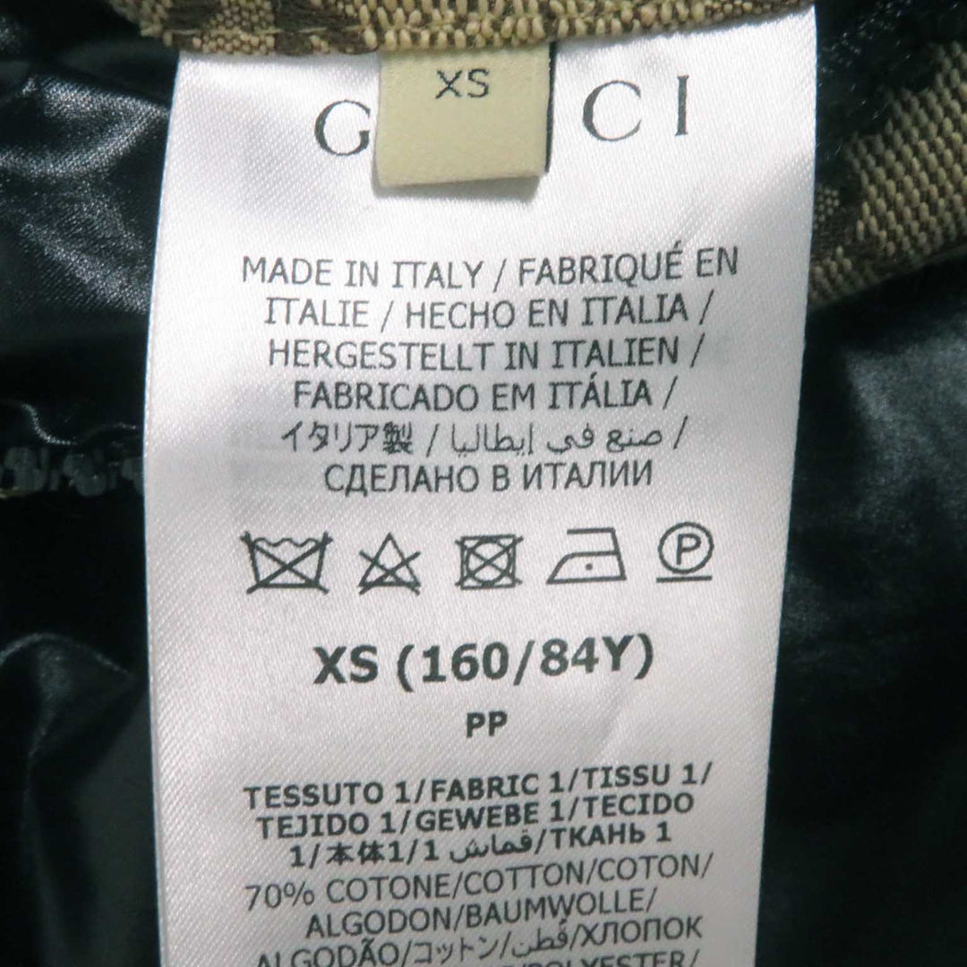 GUCCI Vest 776838 Main: 70% cotton, Main: 30% polyester, Main: 100% nylon, Filling: 100% polyester, Lining: 100% nylon beige Women XS Used Authentic