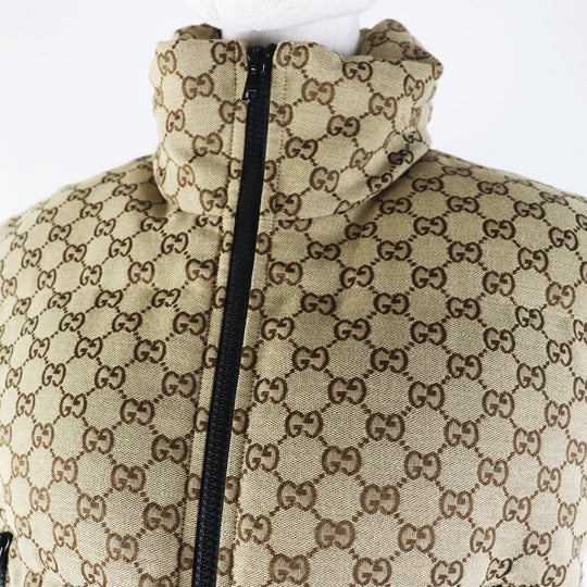 GUCCI Vest 776838 Main: 70% cotton, Main: 30% polyester, Main: 100% nylon, Filling: 100% polyester, Lining: 100% nylon beige Women XS Used Authentic