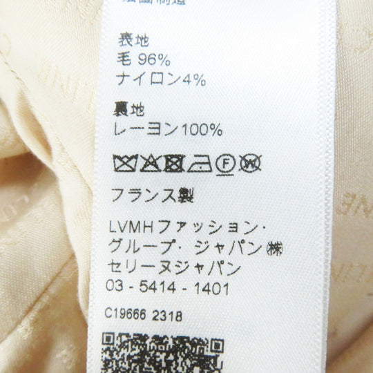 CELINE Jacket 2V51Q371R Outer: 96% wool, Outer: 4% nylon, Lining: 100% rayon light beige Eddy period Women 34 Used Authentic