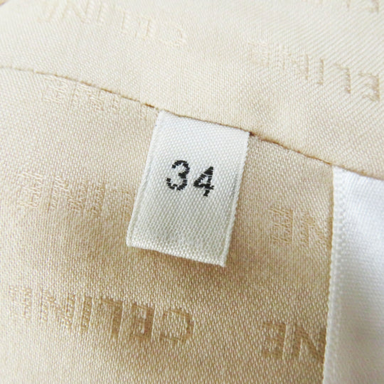 CELINE Jacket 2V51Q371R Outer: 96% wool, Outer: 4% nylon, Lining: 100% rayon light beige Eddy period Women 34 Used Authentic