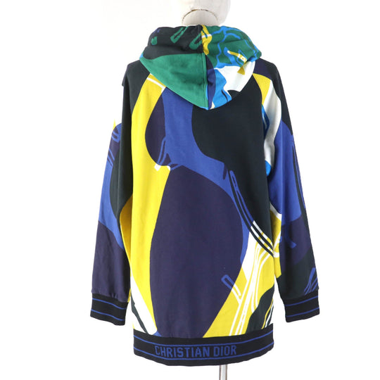 Christian Dior Hoodie 213S04A4069 Main: 100% cotton, part: 85% cotton, part: 10% nylon, part: 5% rubber multicolor Women XS Used Authentic