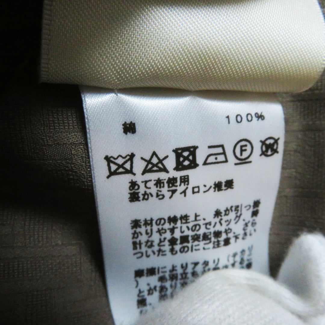 HERMES one piece 3H0544DH Main: 100% cotton Brown type Women 40 Used Authentic