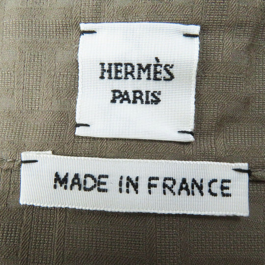 HERMES one piece 3H0544DH Main: 100% cotton Brown type Women 40 Used Authentic