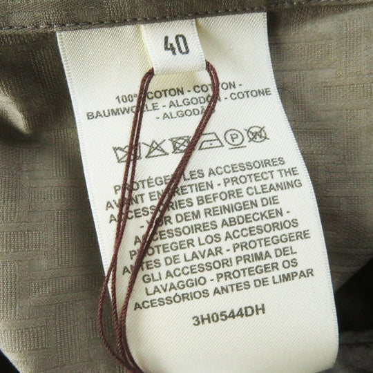 HERMES one piece 3H0544DH Main: 100% cotton Brown type Women 40 Used Authentic