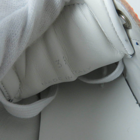 JIMMY CHOO sneakers Main: Leather, Part: Velour Cobalt Neon Orange DIAMOND Women 36 Used Authentic