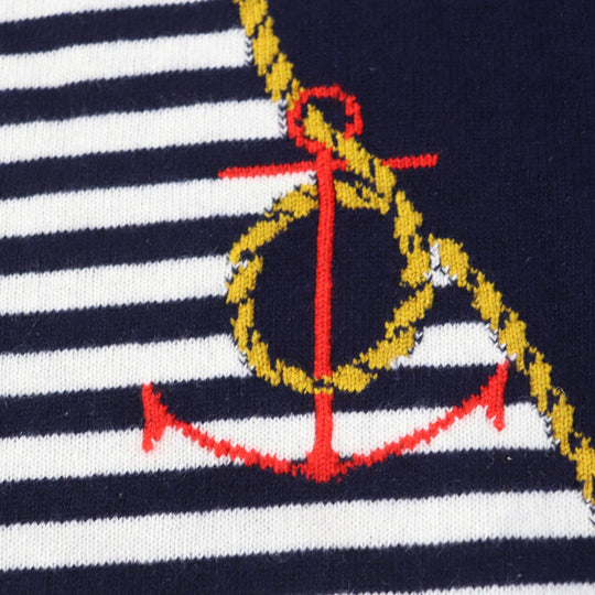 BALLANTYNE knit pure cashmere Navy Women 40 Used Authentic
