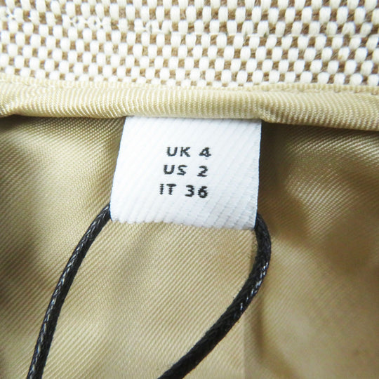 BURBERRY skirt Outer material: 100% cotton, Lining: 100% cupra, Leather part: cowhide Beige brown Women 36 Used Authentic