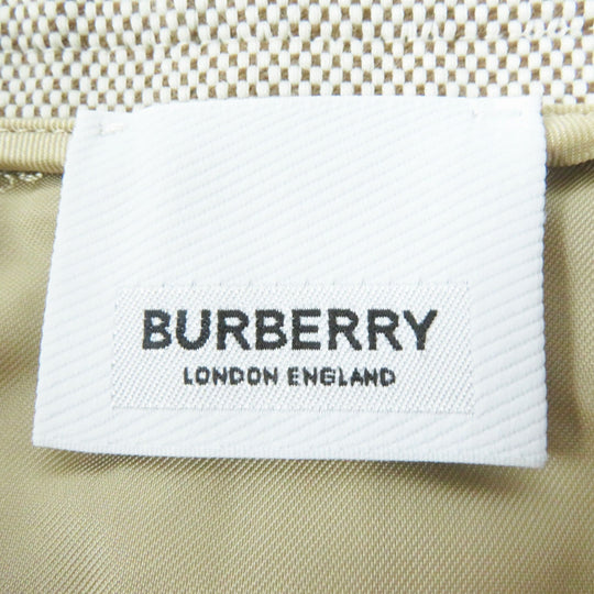 BURBERRY skirt Outer material: 100% cotton, Lining: 100% cupra, Leather part: cowhide Beige brown Women 36 Used Authentic