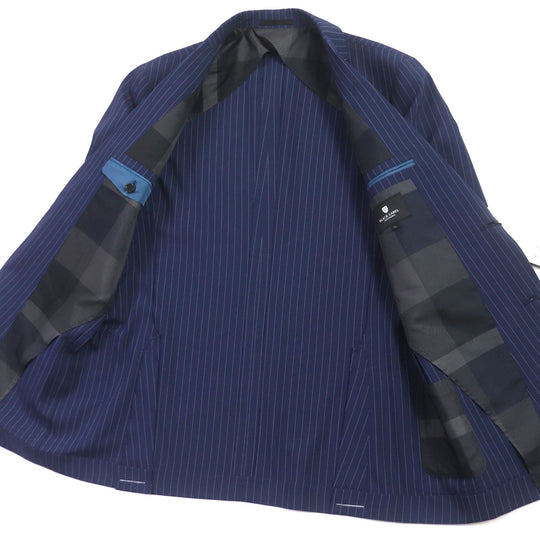 BLACK LABELCRESTBRIDGE tailored jacket 51D11-511-24 Outer: 100% polyester, Lining: polyester Navy mens XL Used Authentic