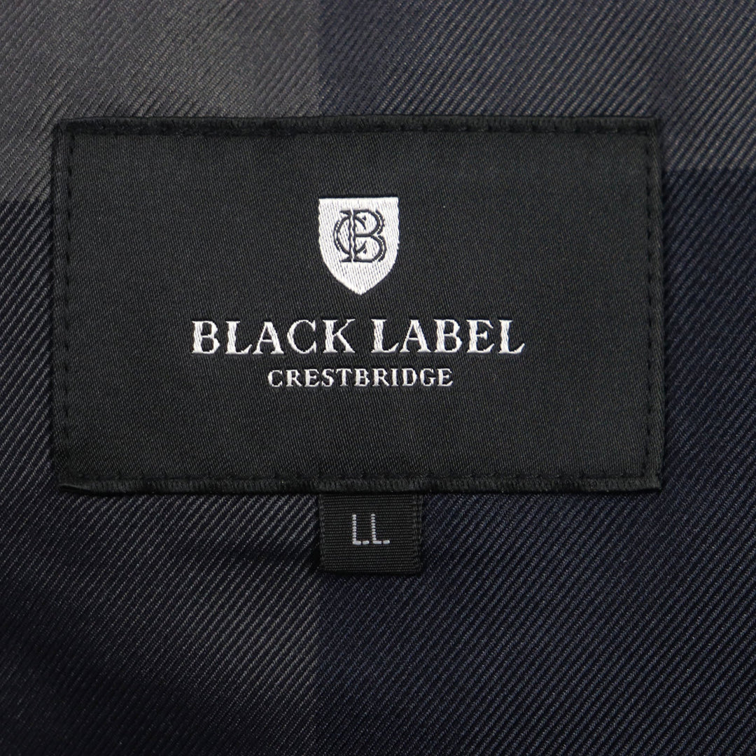 BLACK LABELCRESTBRIDGE tailored jacket 51D11-511-24 Outer: 100% polyester, Lining: polyester Navy mens XL Used Authentic
