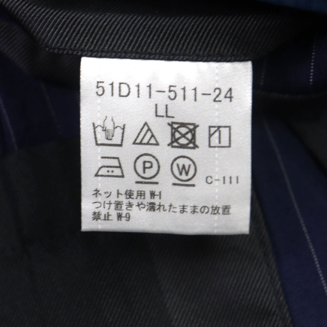 BLACK LABELCRESTBRIDGE tailored jacket 51D11-511-24 Outer: 100% polyester, Lining: polyester Navy mens XL Used Authentic