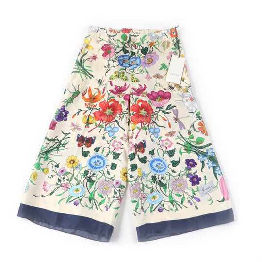 GUCCI Wide pants 517265 Main: 100% silk Multi Women 36 Used Authentic