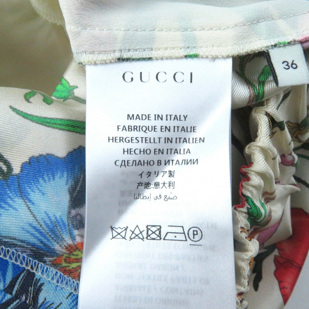 GUCCI Wide pants 517265 Main: 100% silk Multi Women 36 Used Authentic