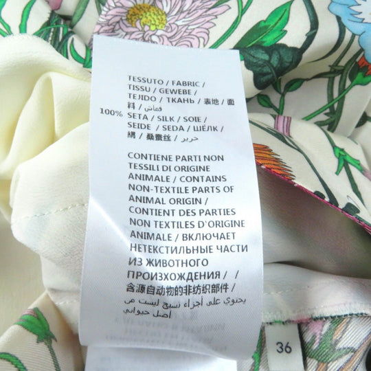 GUCCI Wide pants 517265 Main: 100% silk Multi Women 36 Used Authentic