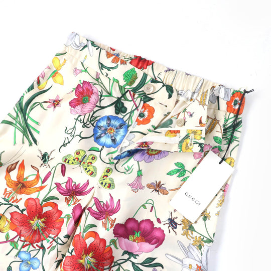 GUCCI Wide pants 517265 Main: 100% silk Multi Women 36 Used Authentic