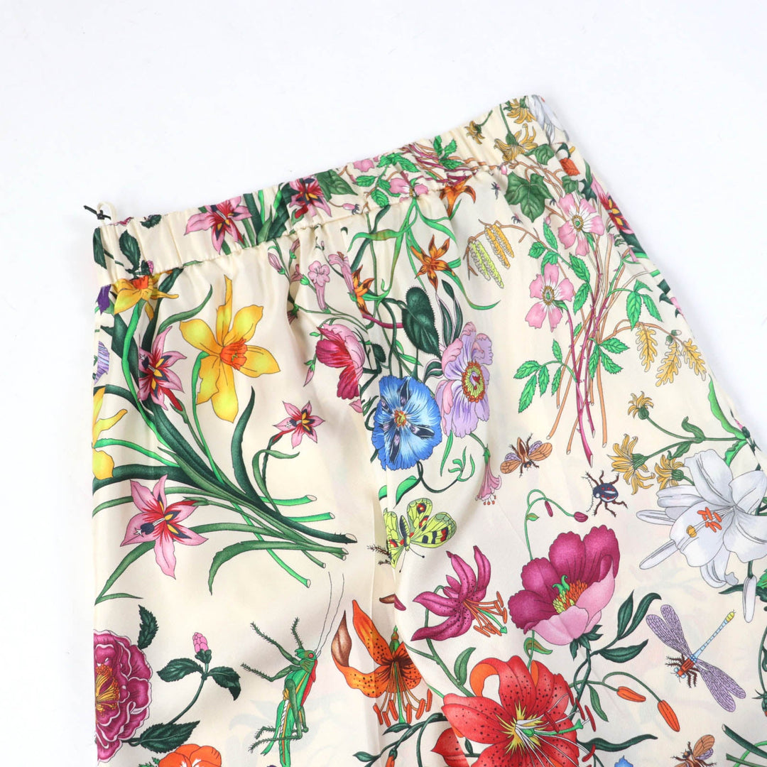 GUCCI Wide pants 517265 Main: 100% silk Multi Women 36 Used Authentic