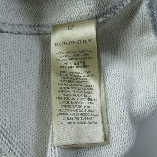 BURBERRY Tunic 4057511 Main: 100% cotton, some parts: 98% cotton, some parts: 2% elastane gray Women M Used Authentic