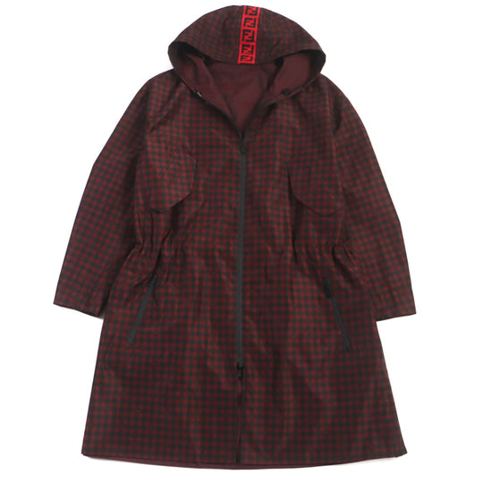 FENDI coat FAA864 Outer: 100% polyester, Lining: polyester Red black mens 48 Used Authentic