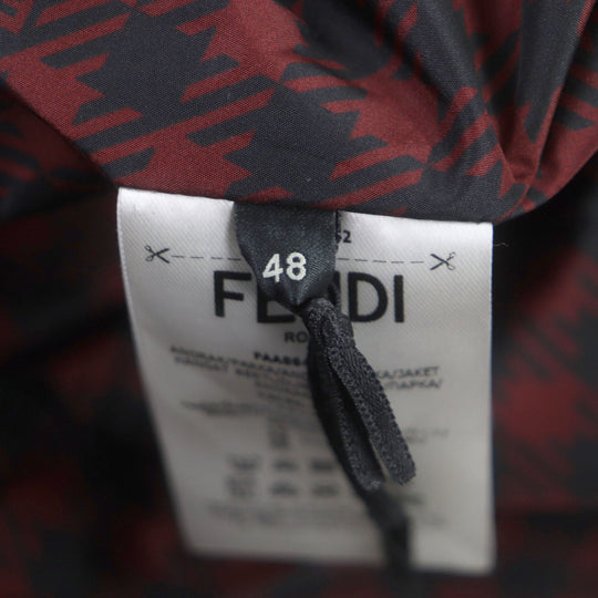 FENDI coat FAA864 Outer: 100% polyester, Lining: polyester Red black mens 48 Used Authentic
