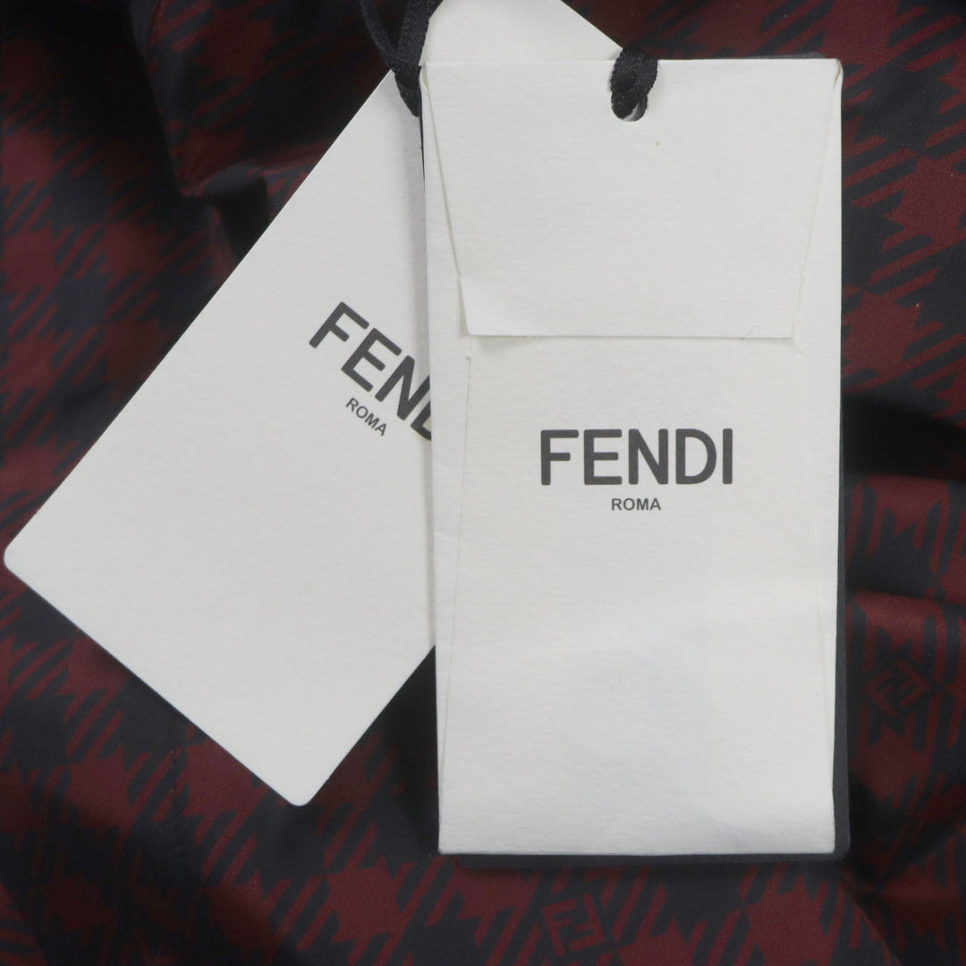 FENDI coat FAA864 Outer: 100% polyester, Lining: polyester Red black mens 48 Used Authentic