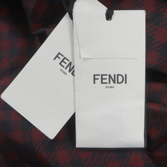FENDI coat FAA864 Outer: 100% polyester, Lining: polyester Red black mens 48 Used Authentic